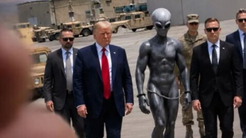 Desconciertan imágenes 'absurdas' de Trump en redes