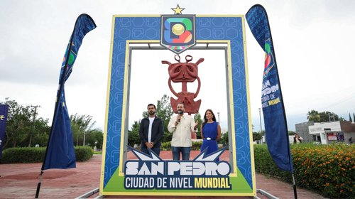 Instala San Pedro nueve arcos mundialistas para impulsar turismo 