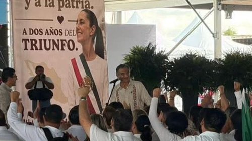 Celebra Tamaulipas segundo aniversario del triunfo de Sheinbaum