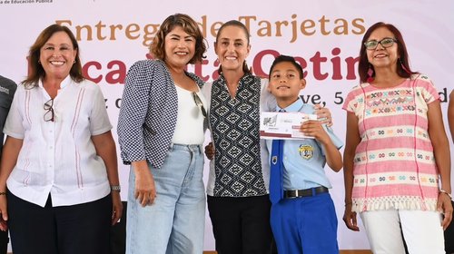 Beca Rita Cetina ya beneficia a 9 millones de alumnos: Sheinbaum