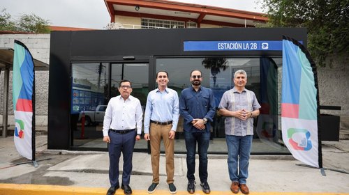 San Pedro entrega cinco paradas de camión con clima e internet 