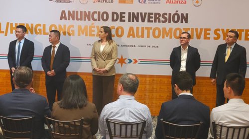 Aterriza firma china en Saltillo con inversión de 42 mdd