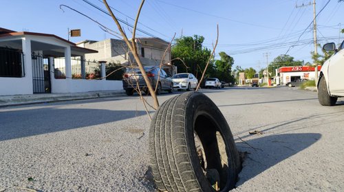Aparece otro hundimiento en Las Cumbres, Reynosa