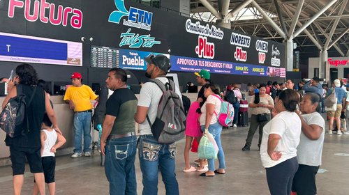Aumenta afluencia en la Central de Autobuses por vacaciones