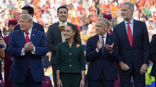 Abordan Sheinbaum, Trump y Carney revisión del T-MEC en Mundial