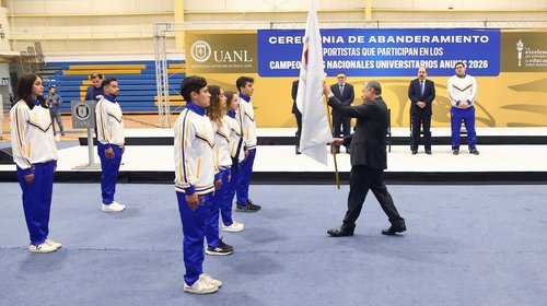 Abandera UANL a deportistas rumbo a Campeonatos Nacionales