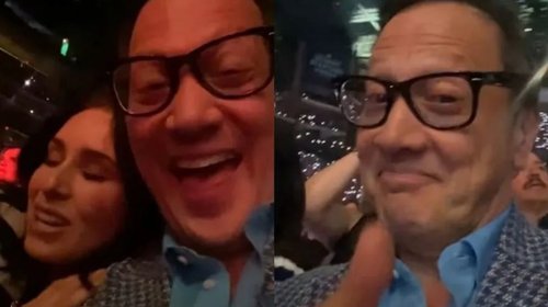 ¡No se resistió! Rob Schneider acude a concierto de Luis Miguel