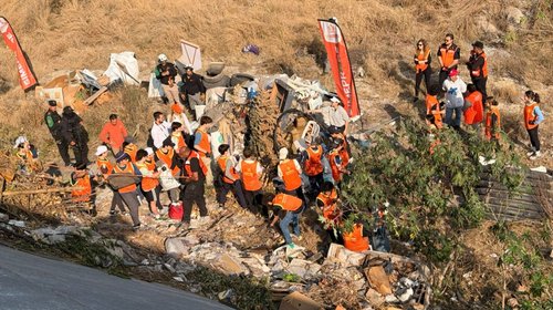 Acumulan 70 toneladas de residuos retiradas de río Santa Catarina