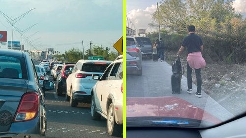 Hallan muerto en vía al aeropuerto; caos vial retrasa a pasajeros