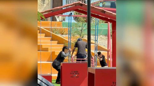 Hacen mal uso de juegos inclusivos en plaza de Ramos Arizpe