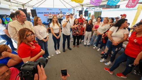 Celebran con vecinos 53 años de Tierra y Libertad Sector Sur