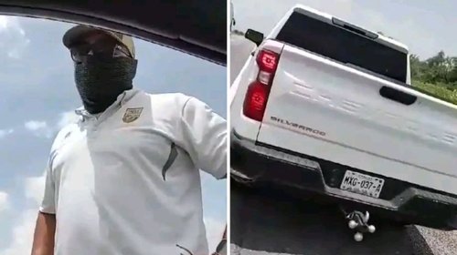 Supuestos agentes detienen autos en la carretera Mty-Reynosa