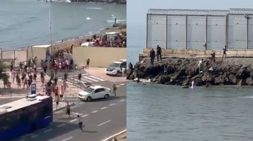 Miles de migrantes irrumpen en Ceuta y reavivan crisis fronteriza