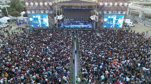 Festejan el 90 aniversario de la UANL con mega concierto