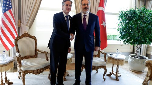 Se reúne Blinken con presidente de Turquía para hablar de Gaza