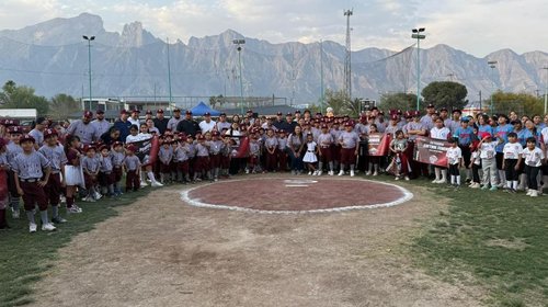 Inicia temporada de Liga de Béisbol de Ligas Pequeñas en García