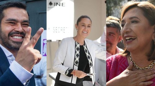 Arrancan resultados preliminares a la presidencia; lidera Claudia