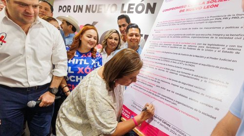 Asegura Xóchitl trabajar de la mano con la sociedad civil de NL
