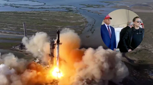 Atestigua Donald Trump el lanzamiento del Starship de Space X