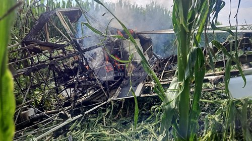 Cae avioneta de fumigación en Querétaro; piloto sobrevive