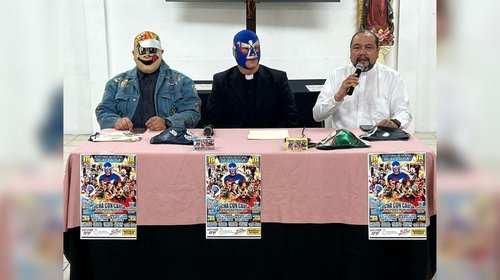 Anuncian función de lucha libre para apoyar al Padre Erick