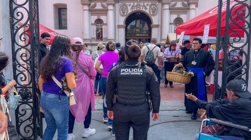 Refuerzan seguridad en Monterrey por el Jueves Santo