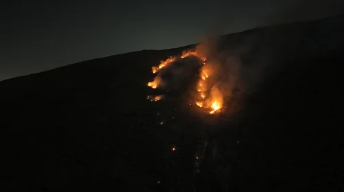 Arde el Cerro del Topo Chico; suspenden combate de fuego