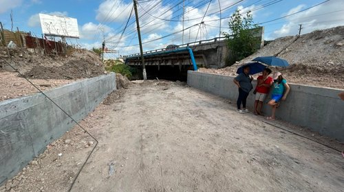 Temen inundaciones por obra debajo de puente del Libramiento
