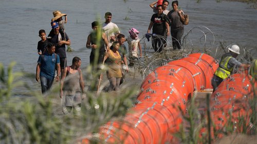Barrera de boyas en el río Bravo estaba planeada desde Trump