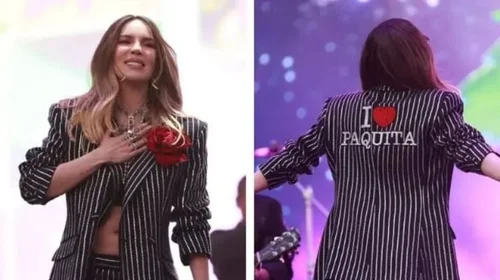 Belinda homenajea a Paquita la del Barrio en el Vive Latino