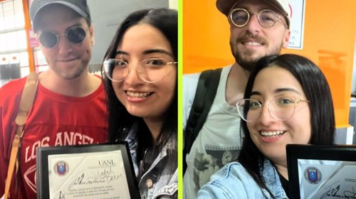 Logra fan Big Time Rush que firmaran su placa de reconocimiento