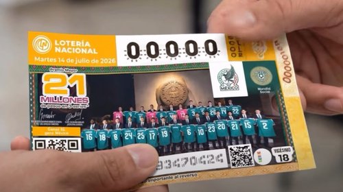 Lotería Nacional lanza billete del Tri rumbo al Mundial 2026