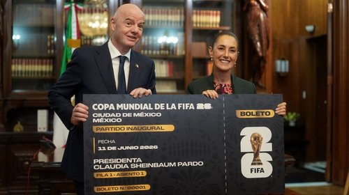 Donará Sheinbaum su boleto 0001 del Mundial a una joven mexicana