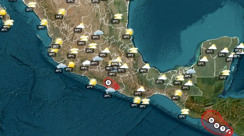 'Boris' se debilita a sistema de baja presión tras tocar tierra