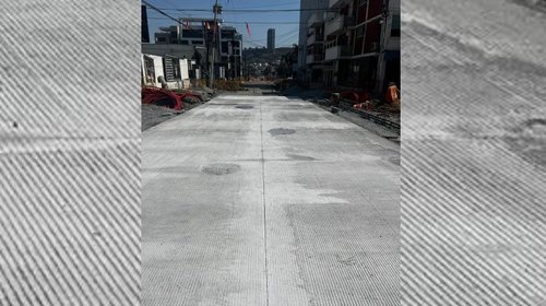 Demuelen y reponen concreto de calle Tamazunchale en San Pedro