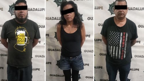Capturan a dos hombres y una mujer con arma de fuego y droga