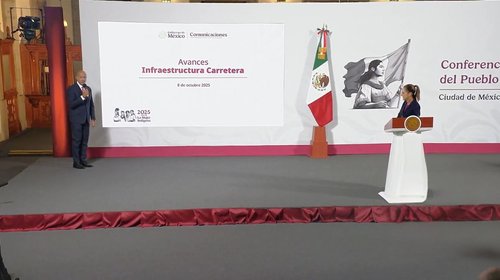 Reporta México avance del 60% en obras carreteras durante 2025
