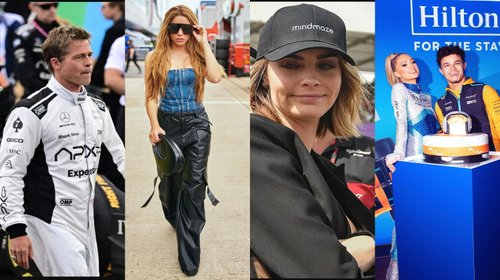 Celebridades roban la atención en el GP de Gran Bretaña