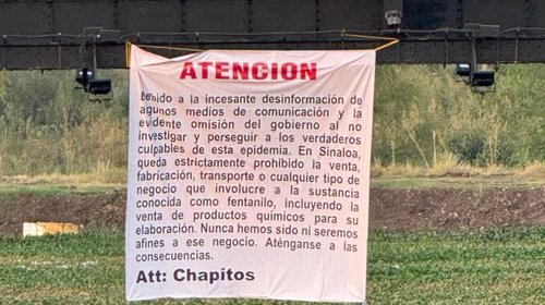 'Los Chapitos' prohíben la venta de fentanilo en Sinaloa