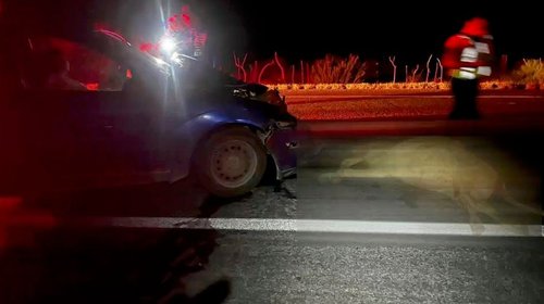 Estrella conductora vehículo contra vaca en carretera a Monclova 