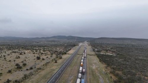 Cierran carretera Monterrey-Nuevo Laredo por congelamiento
