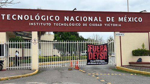 Cierran estudiantes acceso al Tec de Ciudad Victoria