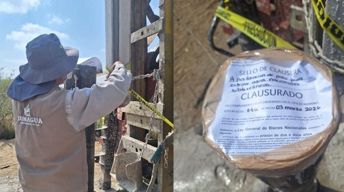 Clausura Conagua pozos y equipos clandestinos al sur de NL