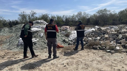 Clausuran División Ambiental tiradero clandestino en Los Ramones