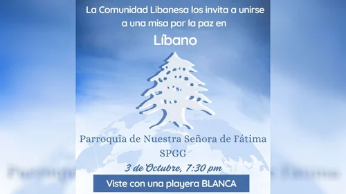 Organiza comunidad libanesa de Monterrey oración de paz