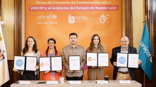 Fortalecen protección de infancias mediante convenio con UNICEF