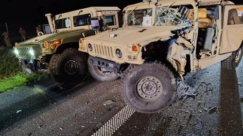 Accidente en Polonia involucra convoy militar de EUA y autobús