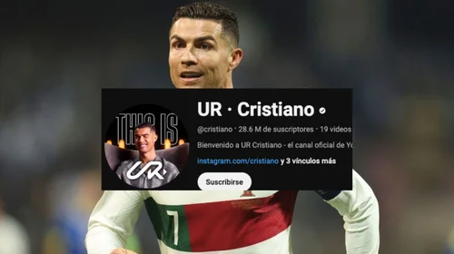 Cristiano Ronaldo no solo rompe redes, también YouTube