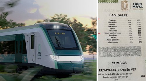 Critican menú del Tren Maya en su primer viaje turístico