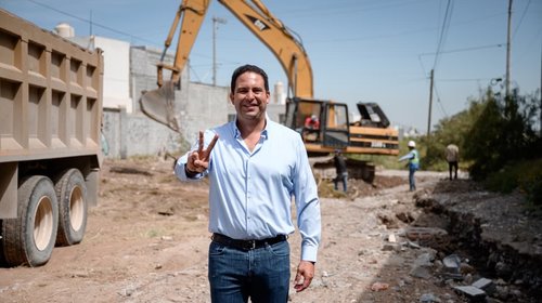 Arrancan obras pluviales en el oriente de Saltillo